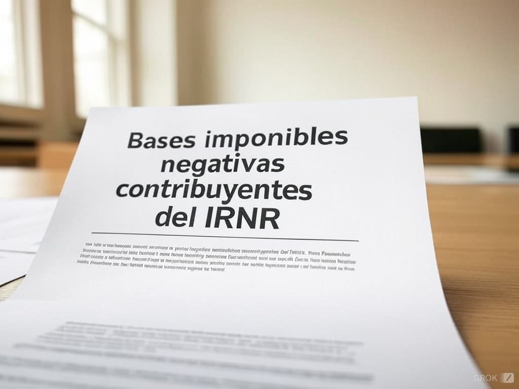 Bases imponibles negativas contribuyentes IRNR