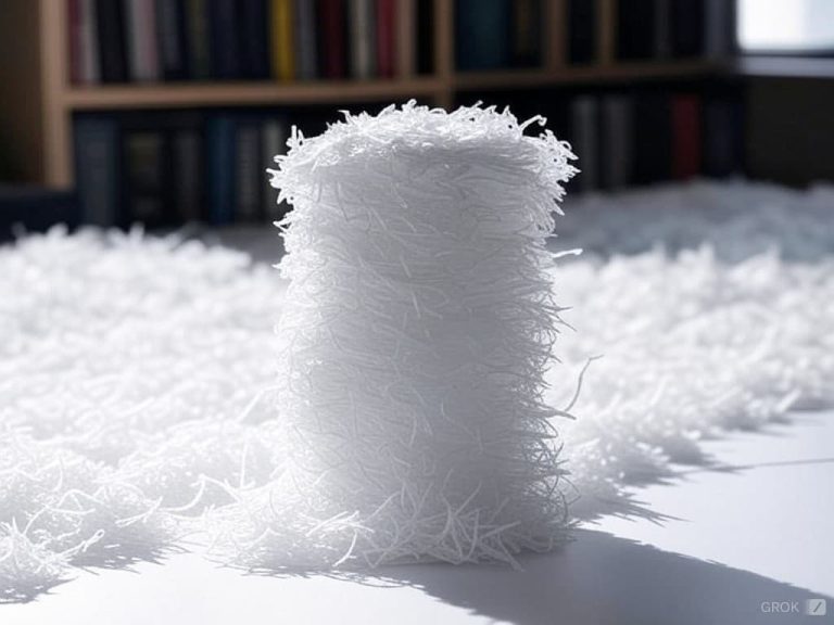 sujeto pasivo plástico triturado