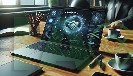 contrato laboral generado con inteligencia artificial