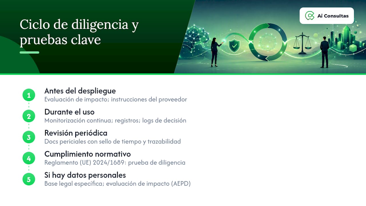 ¿Qué prueba pesa más ante una reclamación por daños con IA? — overview diagram