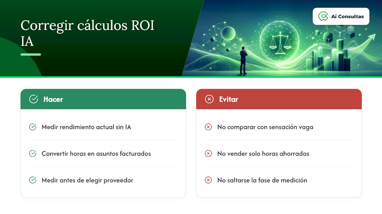 Por qué la mayoría de los cálculos de ROI en IA jurídica fallan — overview diagram