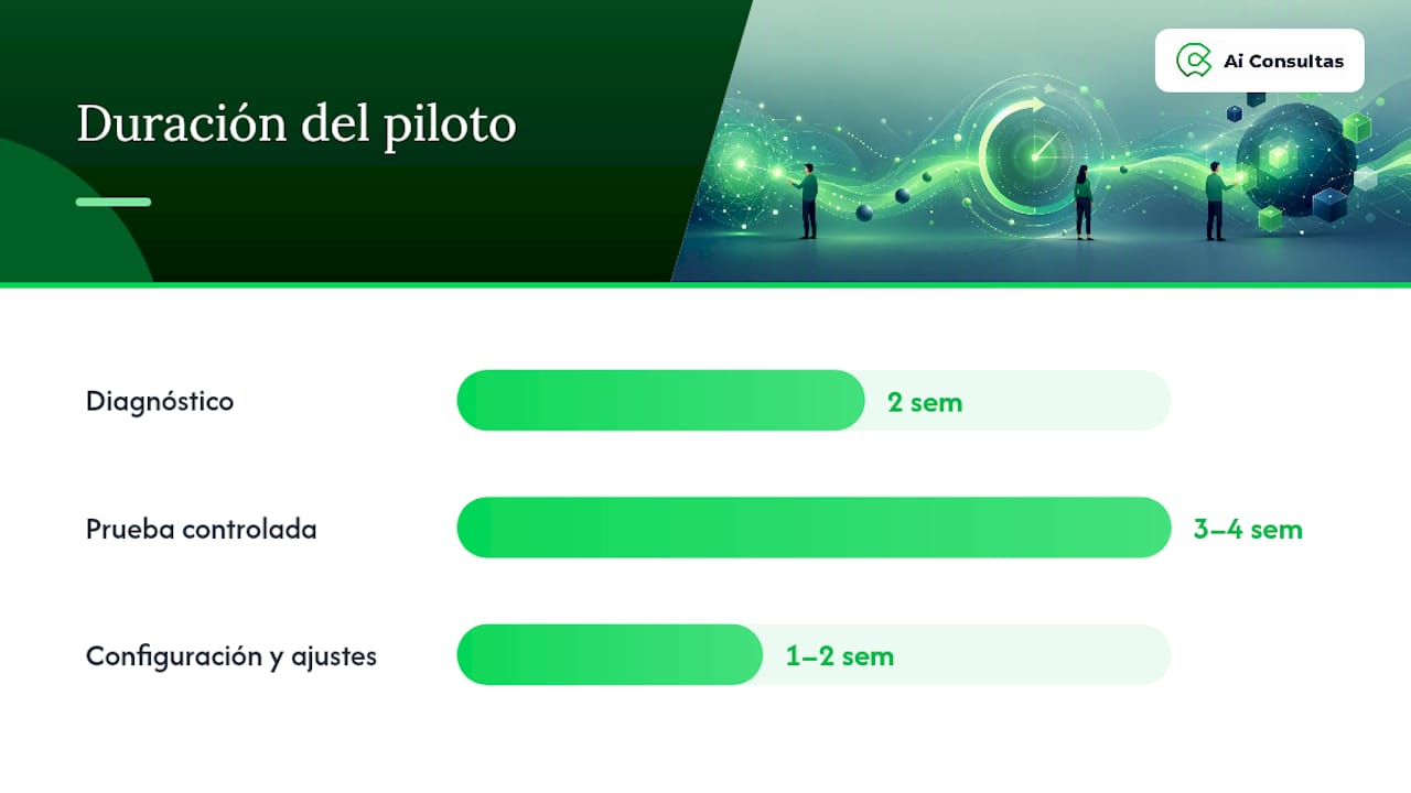 Piloto de 6 a 8 semanas: el roadmap que funciona — overview diagram
