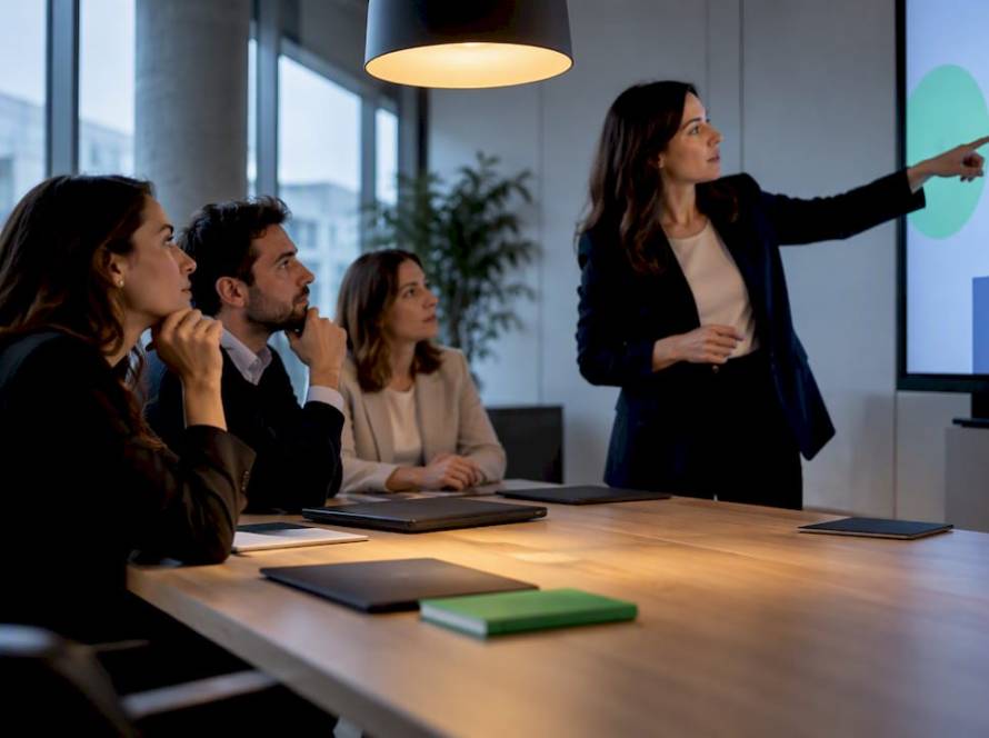 Equipo legal analizando tecnología jurídica