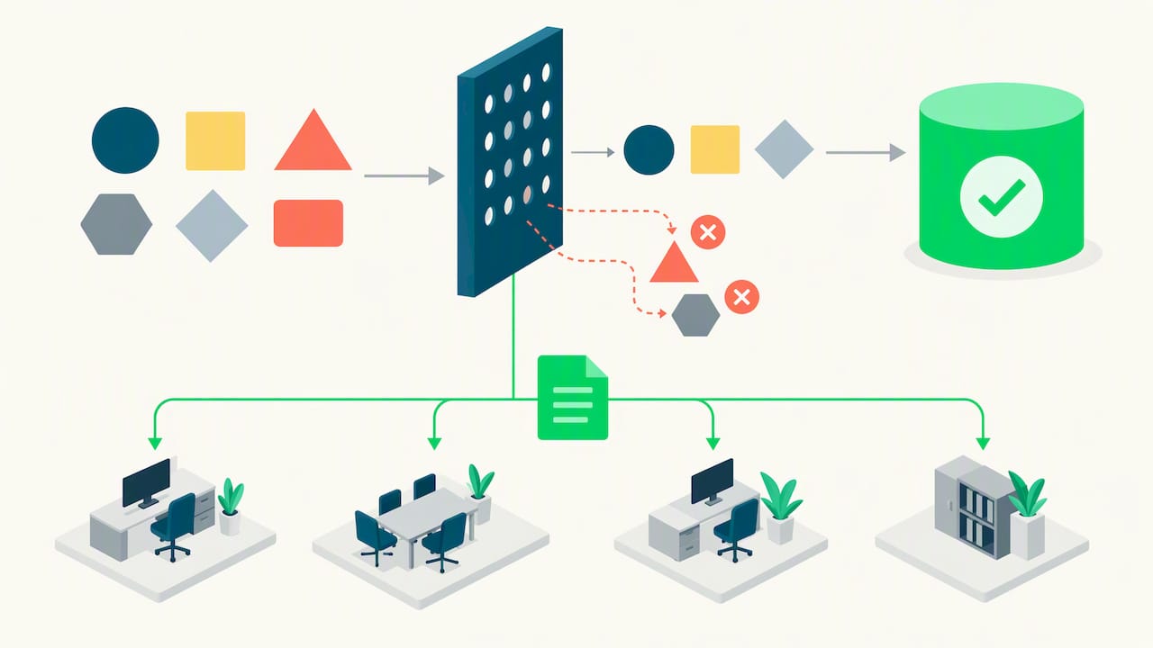 Filtro visual para datos restringidos en herramientas de IA