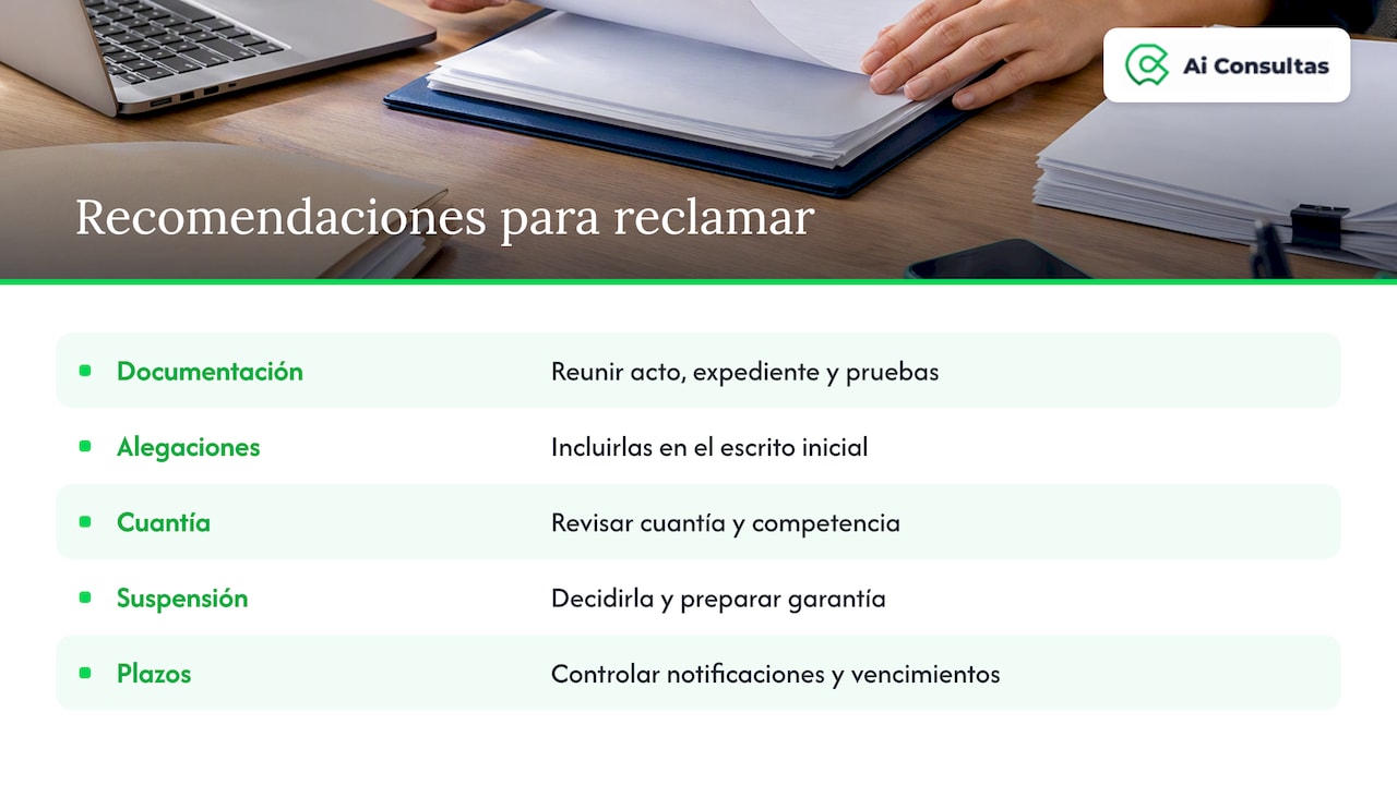 Cinco claves para preparar una reclamación